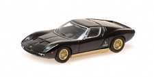 Minichamps 1/87 Lamborghini Miura 1966 Black HO Scale Diecast Car