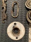 Lot 12 VTG Antique Door Hardware Knobs Plates Drawer Pulls — photo 4