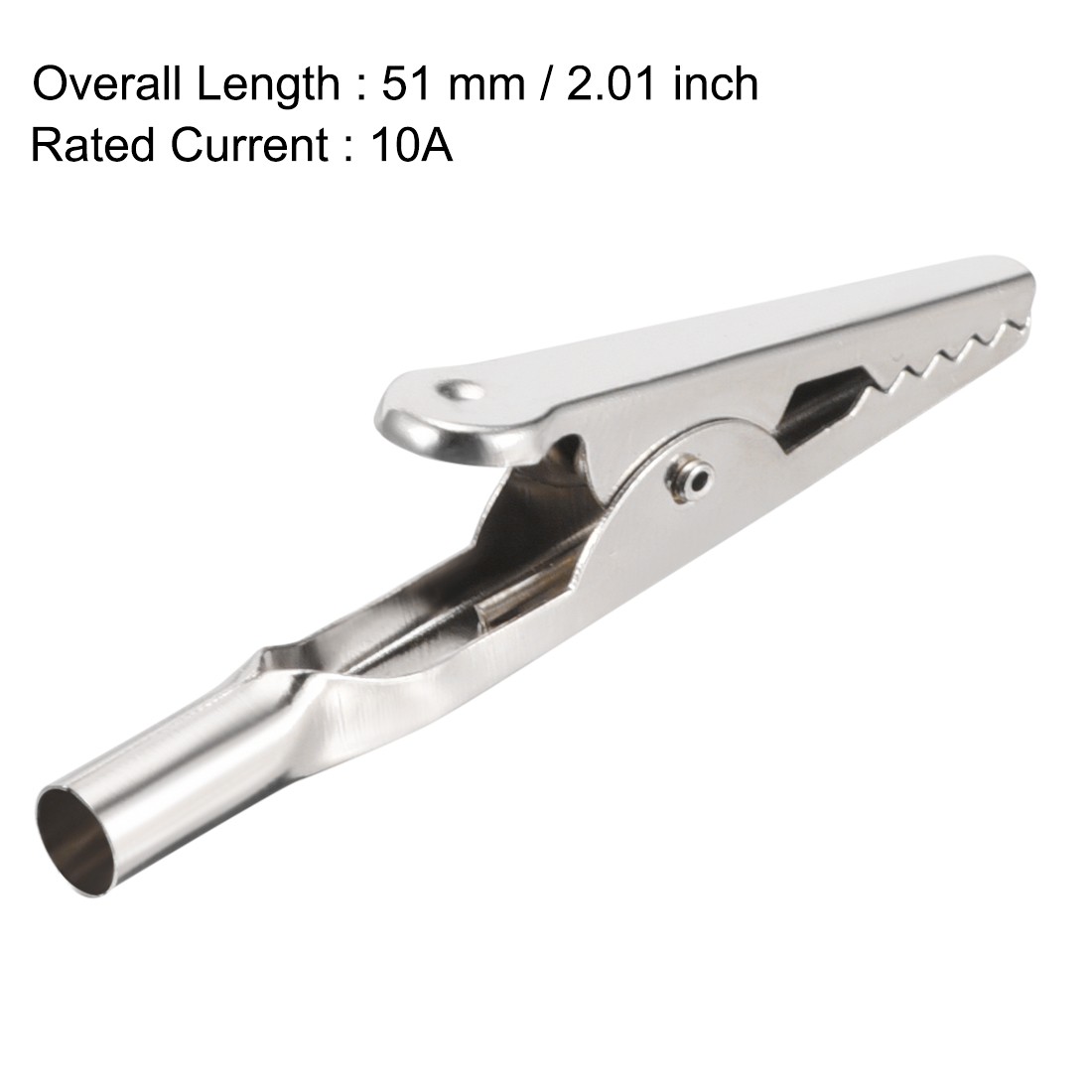 20Pack 10A Electric Test Crocodile Alligator Clips Clamps Silver Tone