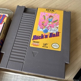 Rock 'n' Ball (Nintendo Entertainment System, 1990) NES Box Game Foam