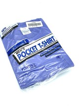 NIP VTG Sears Fieldmaster Pocket Tee T Shirt XL Made in USA Blue