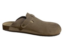 Khombu Mens Damian Clogs Size 13 Brown Suede Leather Slip-On Mules Cork Midsole