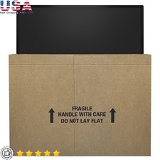 Durable TV Moving Box 56 to 70 Inch Flat Panel Monitors Storage Protection New