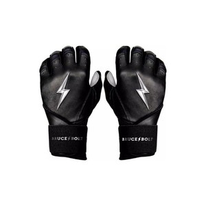 Gants De Frappe Bruce Bolt Homme Taille L - Rouge, En Cuir, Pour Baseball/softball