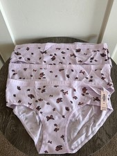 VICTORIA'S SECRET Stretch Cotton Hiphugger Panty Delicate Violet Butterflies M