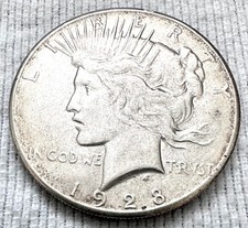 1928 P Peace Dollar 90% Silver - The Key Date