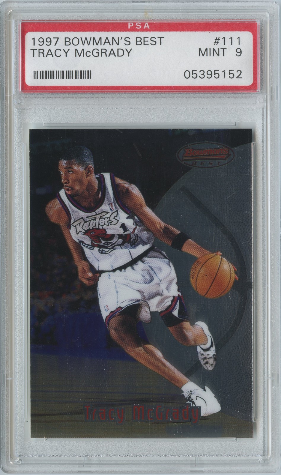 1997-98 Bowman's Best TRACY McGRADY #111 Rookie RC HOF PSA 9 Mint