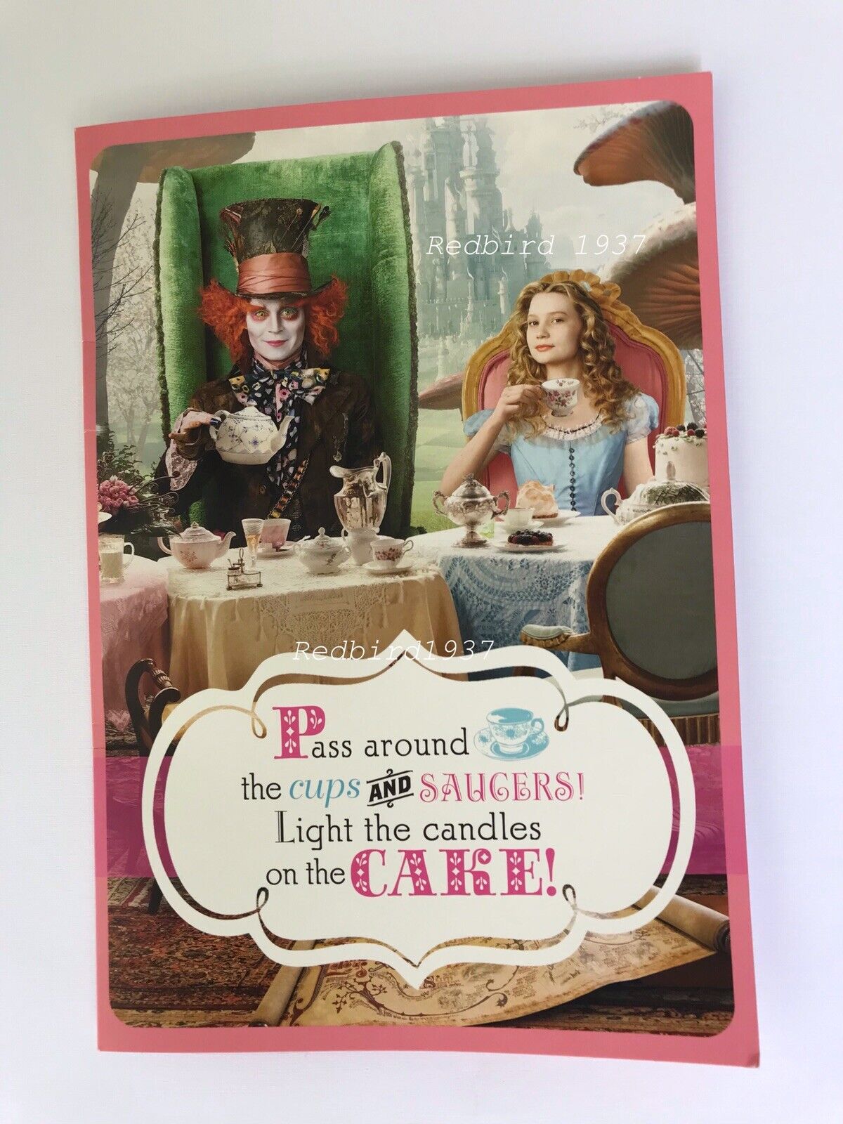 5% OFF Johnny Depp Direct stock discount Tim Burton Alice Unused Hallmark In Wonderland Card