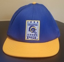 Vintage St Louis RAMS PSL Charter Owner 1995 NFL Football Hat Cap Snapback