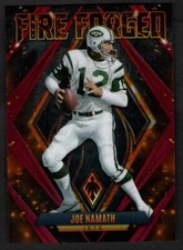 2022 Joe Namath Phoenix Football Red Fire Forged /199 Jets FF-4