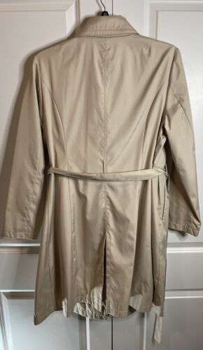 Colebrook XL Women’s Trench Coat Lined Belted Button Down Pockets Sand Color - Picture 10 of 15