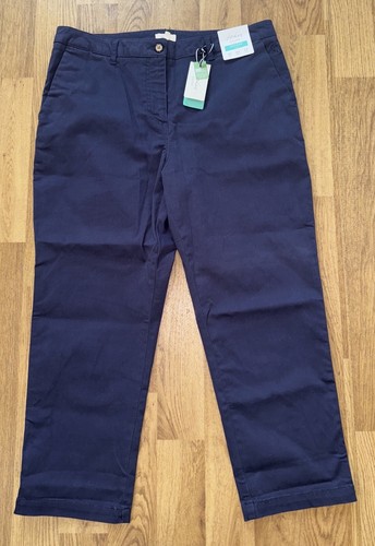 Joules Women Hesford Cropped Chinos- French Navy - 16