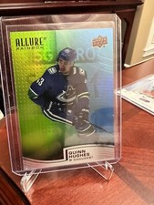 2021-22 Upper Deck Allure Quinn Hughes Green/blue Rainbow 267/299
