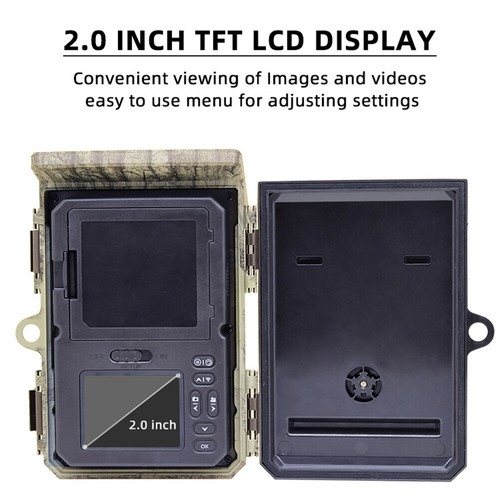 Solar Trail Camera 24MP 1080P Infrared Night Vision Wildlife Video Recorder - Picture 9 of 24
