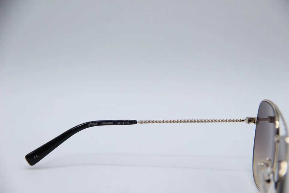 NEW TUMI STU008 COL.0594 SILVER BLACK GRADIENT AUTHENTIC SUNGLASSES 59-15 - Image 3 of 4