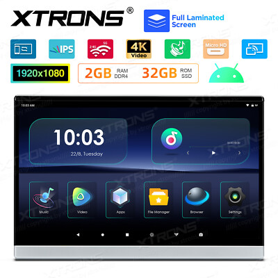 1X 13.3'' Active Portable Android 32GB Car TV Headrest Tablet Monitor WiFi HDMI