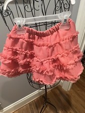 New GAP Baby Pink Tulle Ruffle Skirt Size 2 Toddler Girls with Diaper Cover $30