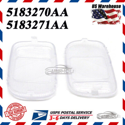 5183270AA 5183271AA Overhead Console Dome Light Lens Set For 2002-2010 Dodge Ram
