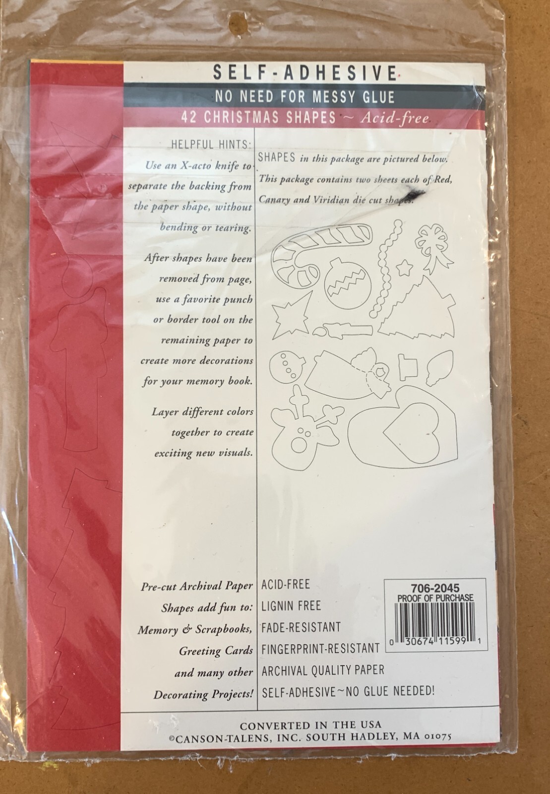20 Mrs. Grossman's Page Protectors,3 Pg Mulberry Paper,42 Xmas Stickers,Alphabet