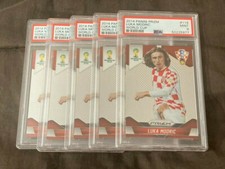 2014 Panini Prizm World Cup Soccer #118 Luka Modric Croatia PSA 9 (lot of 5)