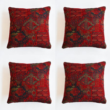 4 pcs / set Kilim Design Pillow Cover Throw Cushion Sofa Couch Boho Lumbar Case