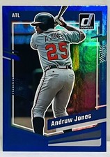 2023 Donruss Baseball Base Holo Blue #200 Andruw Jones - Atlanta Braves