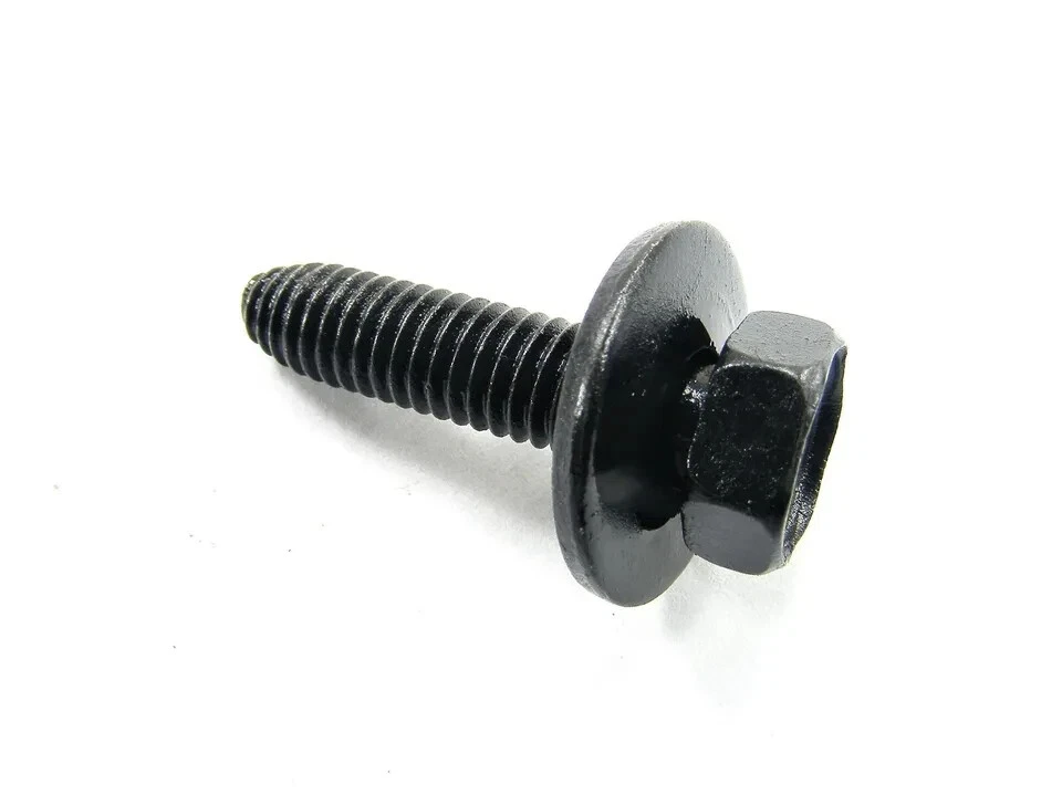 Pernos y tuercas para carrocería de camioneta Ford - M6-1,0 x 25 mm de largo - 10 mm hexagonal - 20 piezas (10ea)- #122 Foto 3 de 4