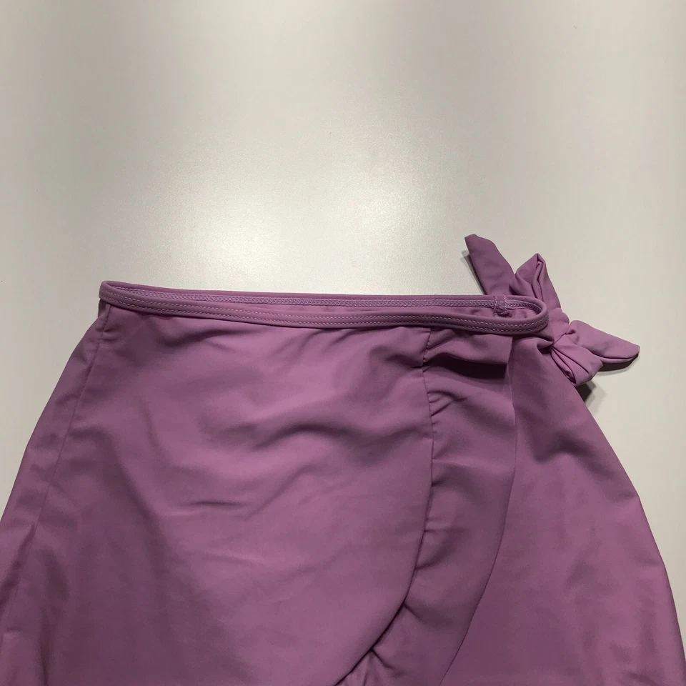 无品牌活动裙女孩尺寸 20 英寸腰丁香人造包裹体操 — 第 3/4 张图片