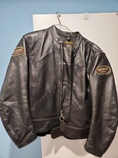 Vanson Vintage America mens leather padded mo...
