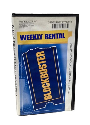 Blockbuster Video Whats The Worst That Could Happen VHS Clamshell Rental Tape