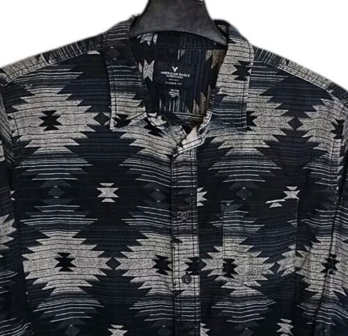 American Eagle Southwestern Aztec Classic Fit Shirt Men's XL Button Up