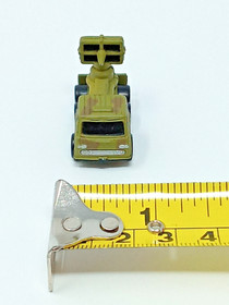 Micro Machines Funrise 1988 ? mini USA Military Truck w/ Anntenna / comms Dish