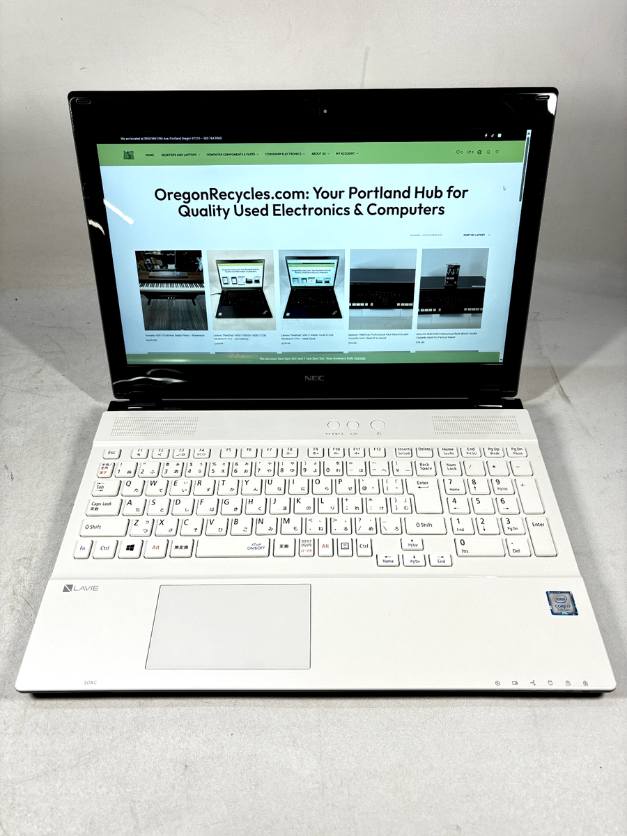 ジャンク品一体型パソコン NEC DA700/K Core i7 8550U メモリ4GB