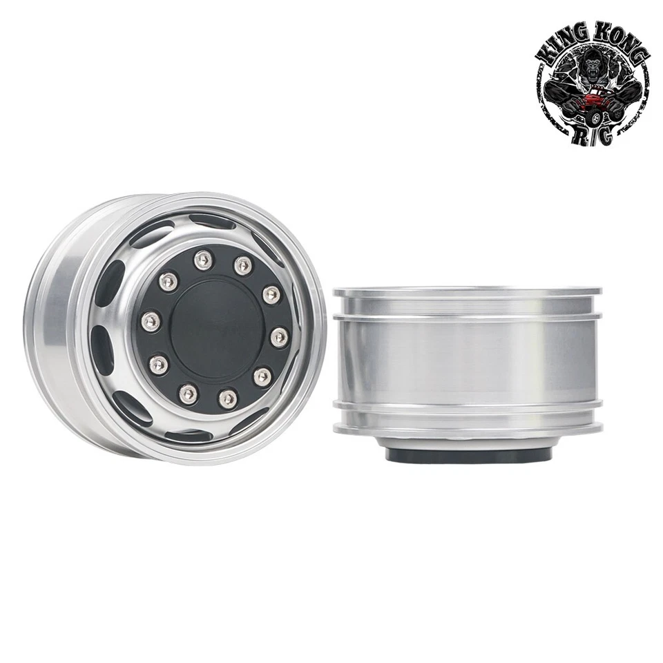 Metal 1.75" Powered Hub Front Wheel for Tamiya 1/14 RC Car Tractor Truck Trailer - Image 3 of 4