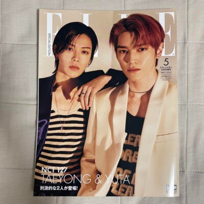 ELLE JAPON cover NCT 127 TAEYONG & YUTA May 2022 Fashion Japanese