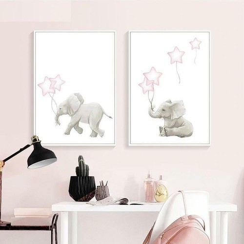 elephant canvas painting for nursery