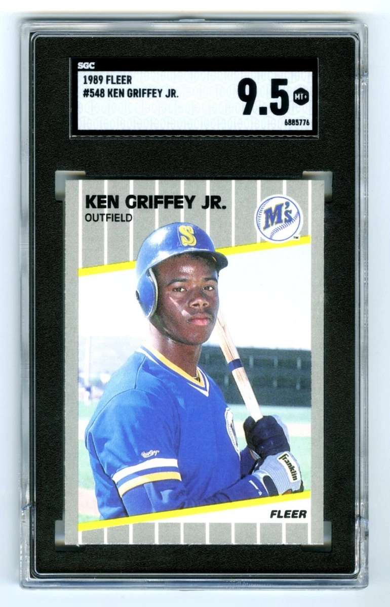 ケングリフィーJr.モデル Fleer Ken Griffey Jr 9.5 Graded Baseball Sports Trading Cards