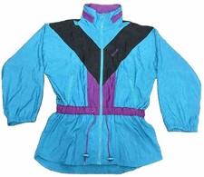 Vintage 90s Retro Reebok Sport Women  s Lightweight Windbreaker Jacket Size Small