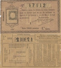 Nationale Lotterie. Verlosung Nr. 3 von 1900. Nummer 17112.