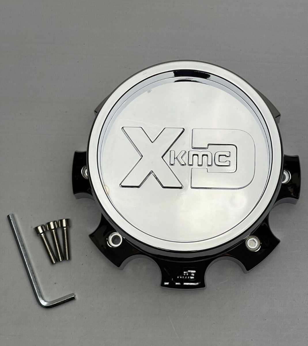 KMC XD Series Chrome Wheel Center Cap W/Screws XDPL138CH1PC-H100