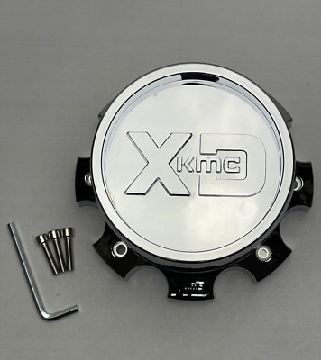 アクセサリー CANAL Accessory CAPK-13 KMC XD Series Chrome Wheel Center Cap W/Screws XDPL138CH1PC-H100