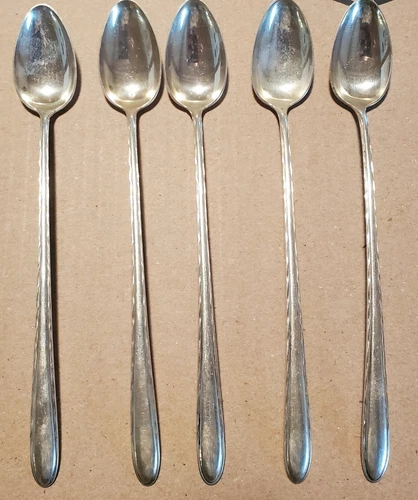 Towle Silver Flutes Sterling Silver Long Handled Drink Spoon 7 3/4" -price each