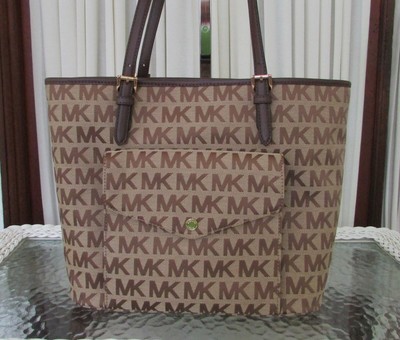 light brown mk purse