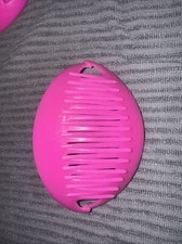 Vintage Hair Cincher Comb PINK Banana Clip 6" 1980s Ponytail Holder
