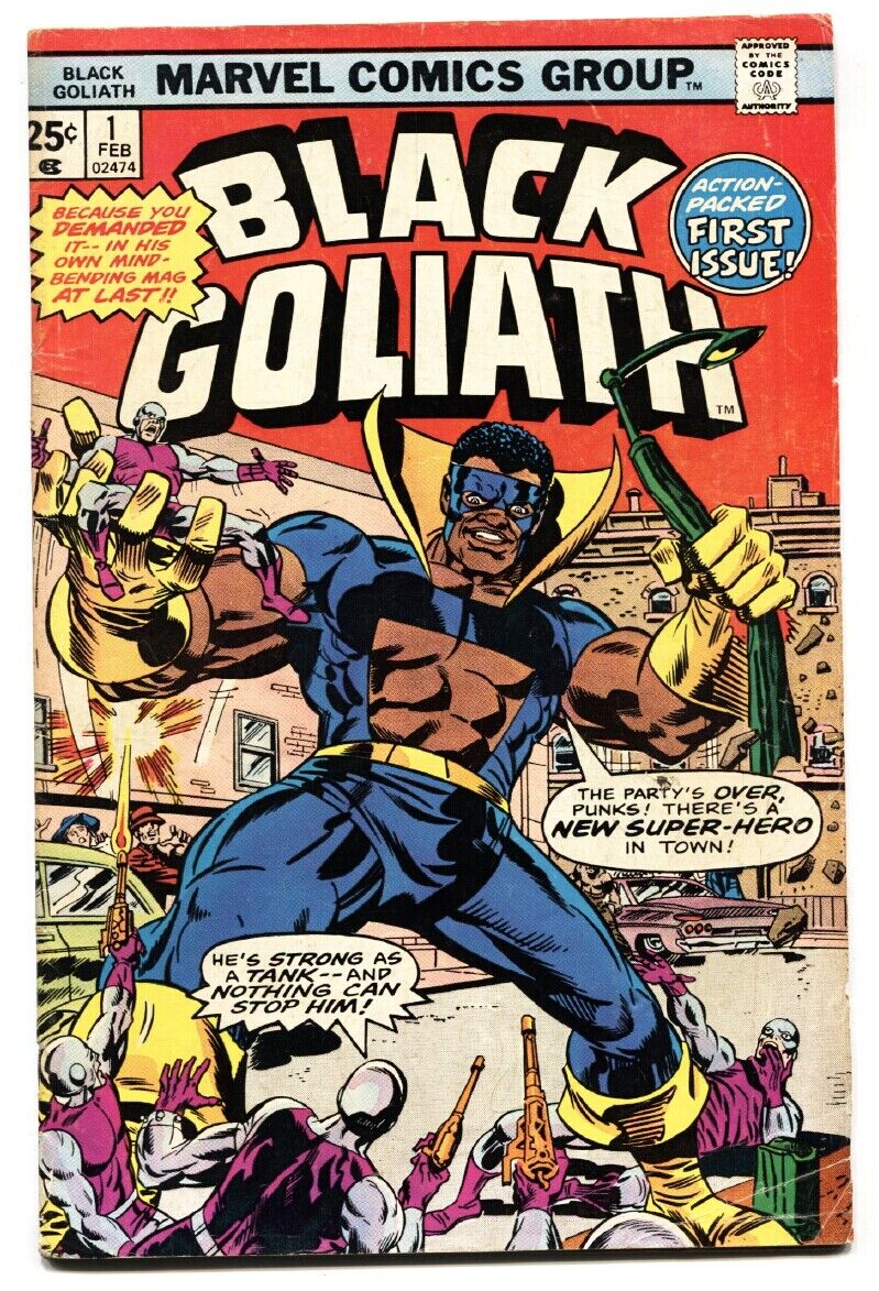 BLACK GOLIATH #1 comic book-1976-TUSKA ART-FIRST ISSUE-vg
