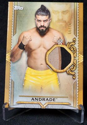 2020 WWE Topps Andrade Multi Color Shirt Relic Card #'d /99
