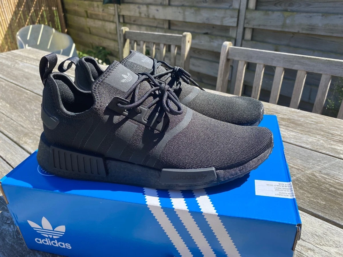 æg analyse Køre ud Adidas Originals NMD R1 Primeblue Triple Black GZ9256 10 11 12 13 New  Running | eBay