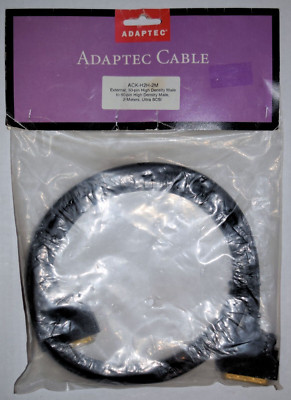 NEW Adaptec ACK-H2H-2M External SCSI Cable, HD50M-M, 2-Meter, 1490176-00 A