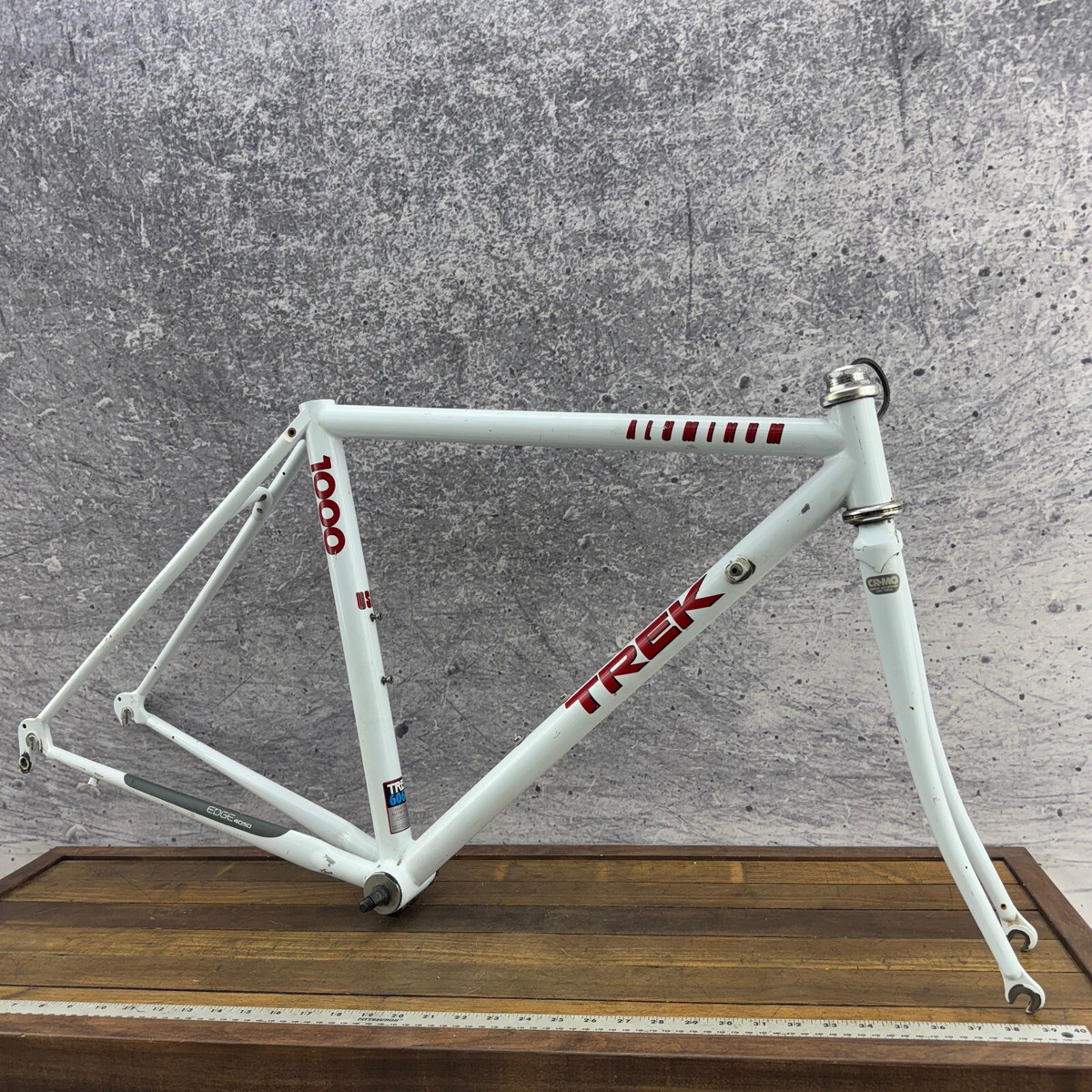 Vintage Trek 1000 Frame Set 48 cm Small White 700c 126 mm USA CRMO