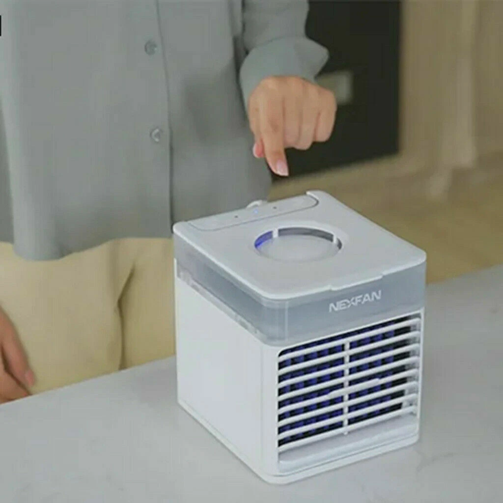 NIB Nexfan Ultra Air Cooler White 7 LED Light Color Options Ion Filter Leakproof